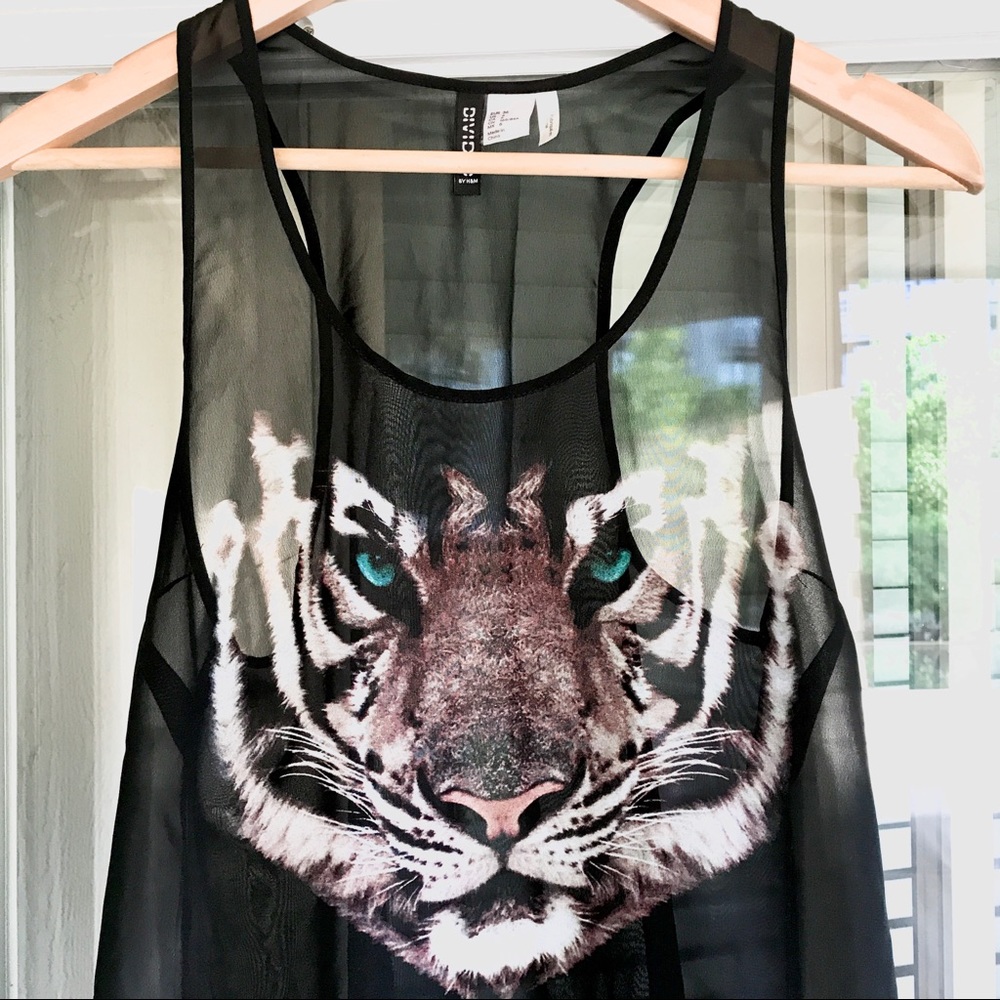 Sheer Racerback Tiger Tank🐯 - Picture 2 of 3